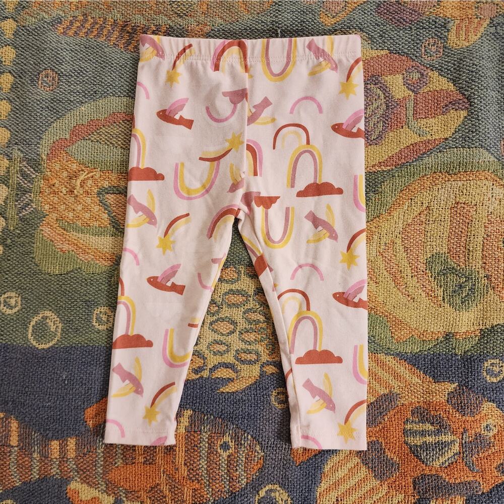 Preloved Cat & Jack Rainbow Print Leggings